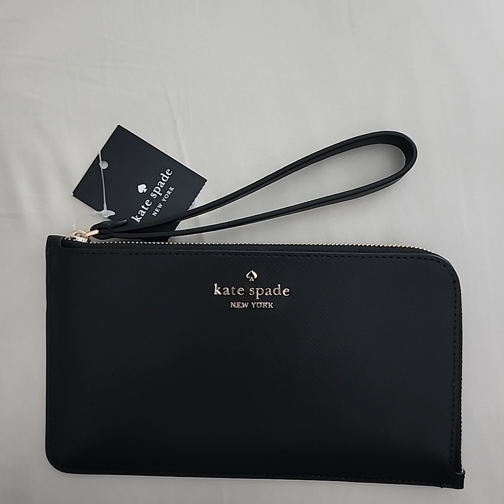 Kate Spade Black Wristlet Clutch